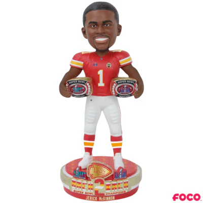 Kansas City Chiefs Super Bowl LVIII 58 Champions Bobbleheads - Image 6