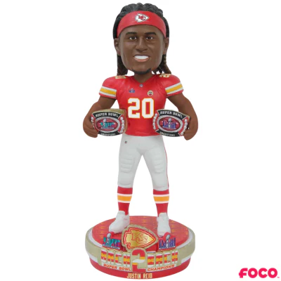 Kansas City Chiefs Super Bowl LVIII 58 Champions Bobbleheads - Image 7
