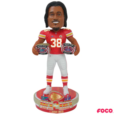 Kansas City Chiefs Super Bowl LVIII 58 Champions Bobbleheads - Image 8