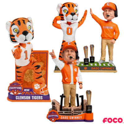 Clemson Tigers 2018 National Champions Special Edition Bobbleheads - Image 6