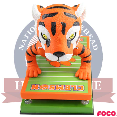 The Tiger Clemson Tigers Mascot Push-Up Bobblehead