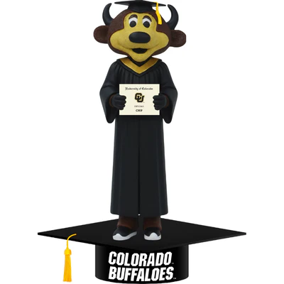 Chip the Buffalo Colorado Buffaloes Mascot Graduation Bobblehead (Presale) - Image 2