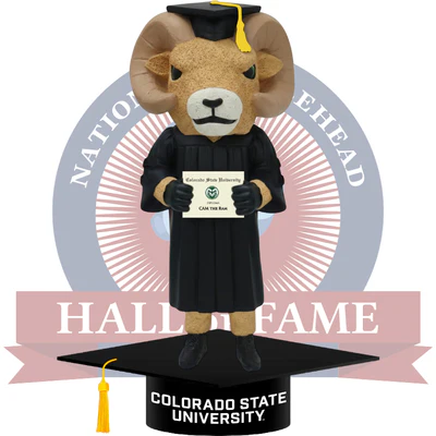 Cam the Ram Colorado State Rams Mascot Graduation Bobblehead (Presale)