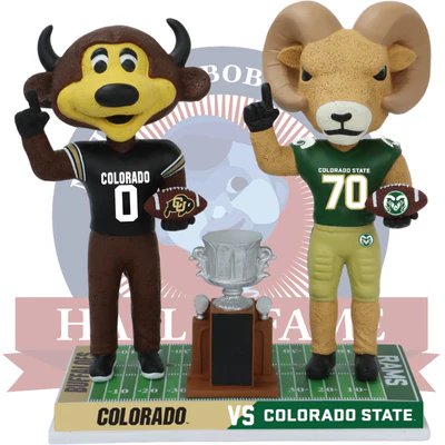 Colorado vs. Colorado State Football Rivalry Bobblehead
