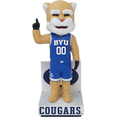 Cosmo the Cougar BYU Cougars Mascot Basketball Jersey Bobbleheads - Image 2