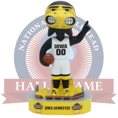 Crossover at Kinnick Iowa Hawkeyes Herky the Hawk Mascot Bobblehead
