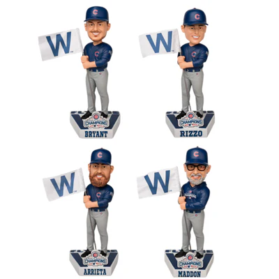 Chicago Cubs 2016 World Series Fly the W Bobbleheads - Image 6