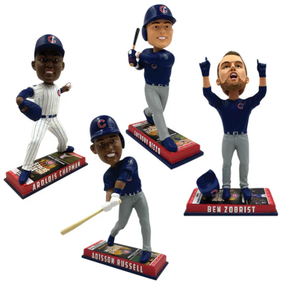 Chicago Cubs 2016 World Series Ticket Base Bobbleheads - Image 6
