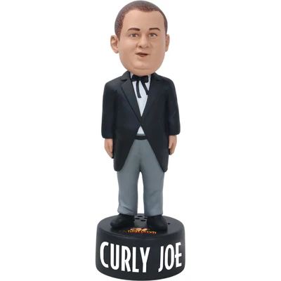 Curly Joe The Three Stooges Talking Bobblehead - Image 2