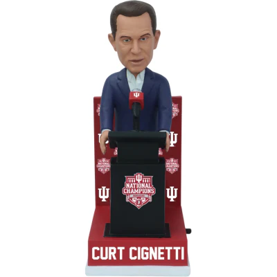 Curt Cignetti Indiana Hoosiers Coach Talking 2025 CFP National Champions Bobblehead (Presale) - Image 2