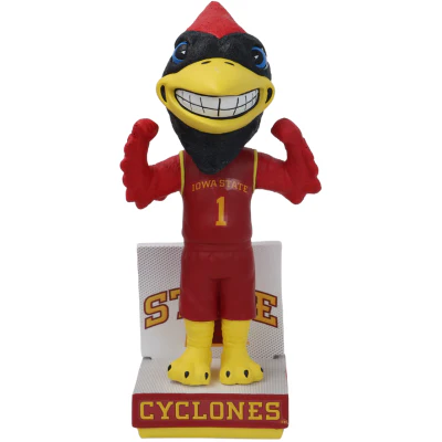 Cy the Cardinal Iowa State Cyclones Mascot Basketball Jersey Bobbleheads - Image 2