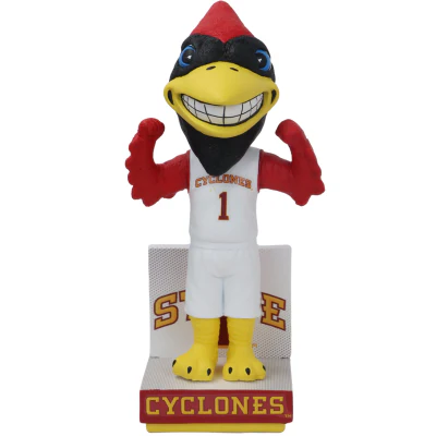 Cy the Cardinal Iowa State Cyclones Mascot Basketball Jersey Bobbleheads - Image 3