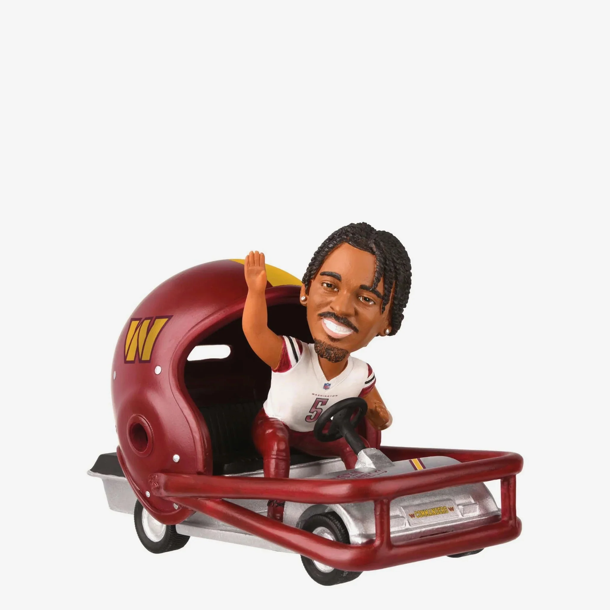 Jayden Daniels Washington Commanders Helmet Cart NFL Football Bobblehead