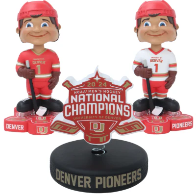 Denver Pioneers 2024 NCAA Men's Hockey National Champions Bobbleheads - Image 5
