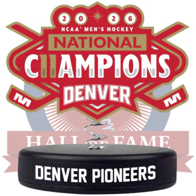 Denver Pioneers 2026 NCAA Men's Ice Hockey National Champions Bobble Logo (Presale)