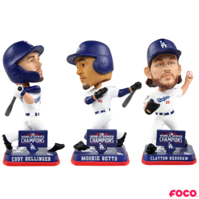 Los Angeles Dodgers 2020 World Series Champions Bobbleheads - Image 18