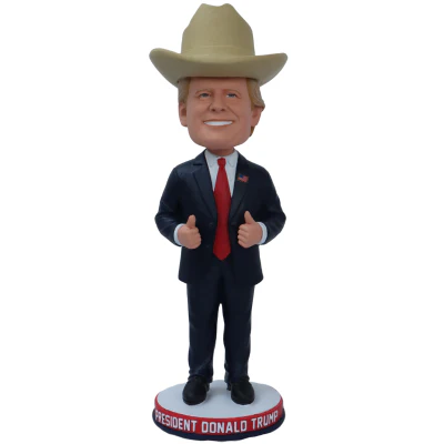Donald Trump Cowboy Hat Bobblehead (Presale) - Image 2