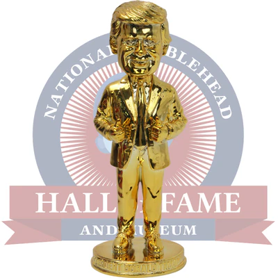 Donald Trump Thumbs Up Gold Bobblehead