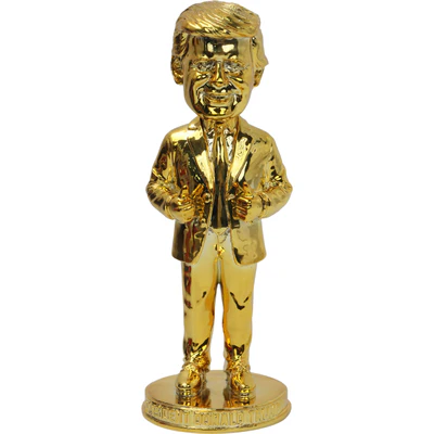 Donald Trump Thumbs Up Gold Bobblehead - Image 2