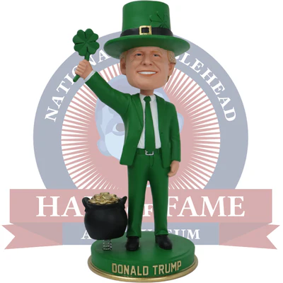 Donald Trump St. Patrick's Day Bobblehead