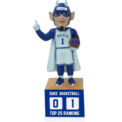 The Blue Devil Duke Blue Devils Basketball Top 25 Ranking Tracker Bobblehead (Presale) - Image 2