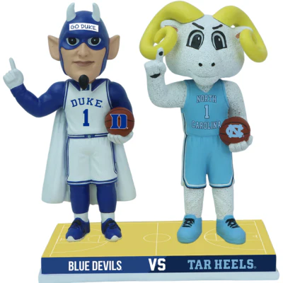 Duke vs. North Carolina Basketball Rivalry Bobblehead - Image 2