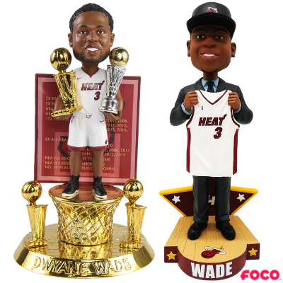 Dwyane Wade Miami Heat Career Celebration Bobbleheads - Image 6