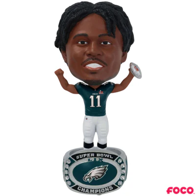 Philadelphia Eagles Super Bowl LIX Champions Ring Base Bighead Bobbleheads - Image 2