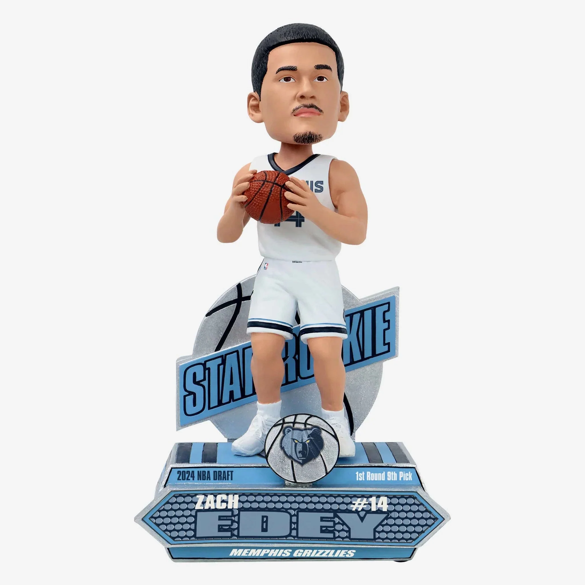 Zach Edey Memphis Grizzlies 2024 Rookie Series NBA Basketball Bobblehead