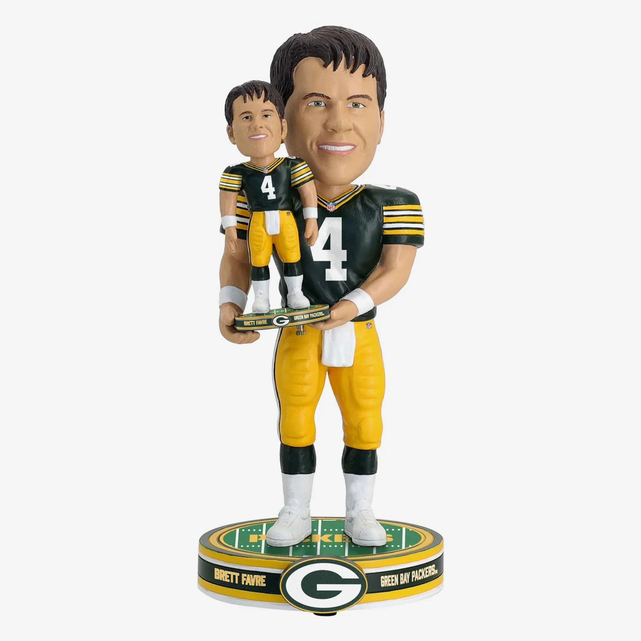 Brett Favre Green Bay Packers Bobble Dubblz NFL Football Bobblehead