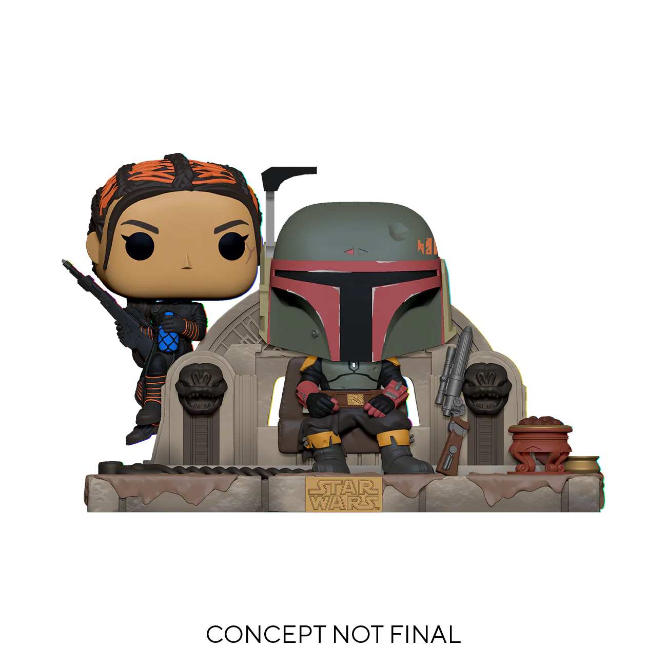 Bobba Fett & Fennec Shand Funko Pop! Star Wars: Mandalorian Vinyl Bobblehead
