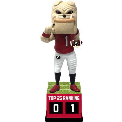 Georgia Bulldogs Football Top 25 Ranking Tracker Bobblehead - Image 2