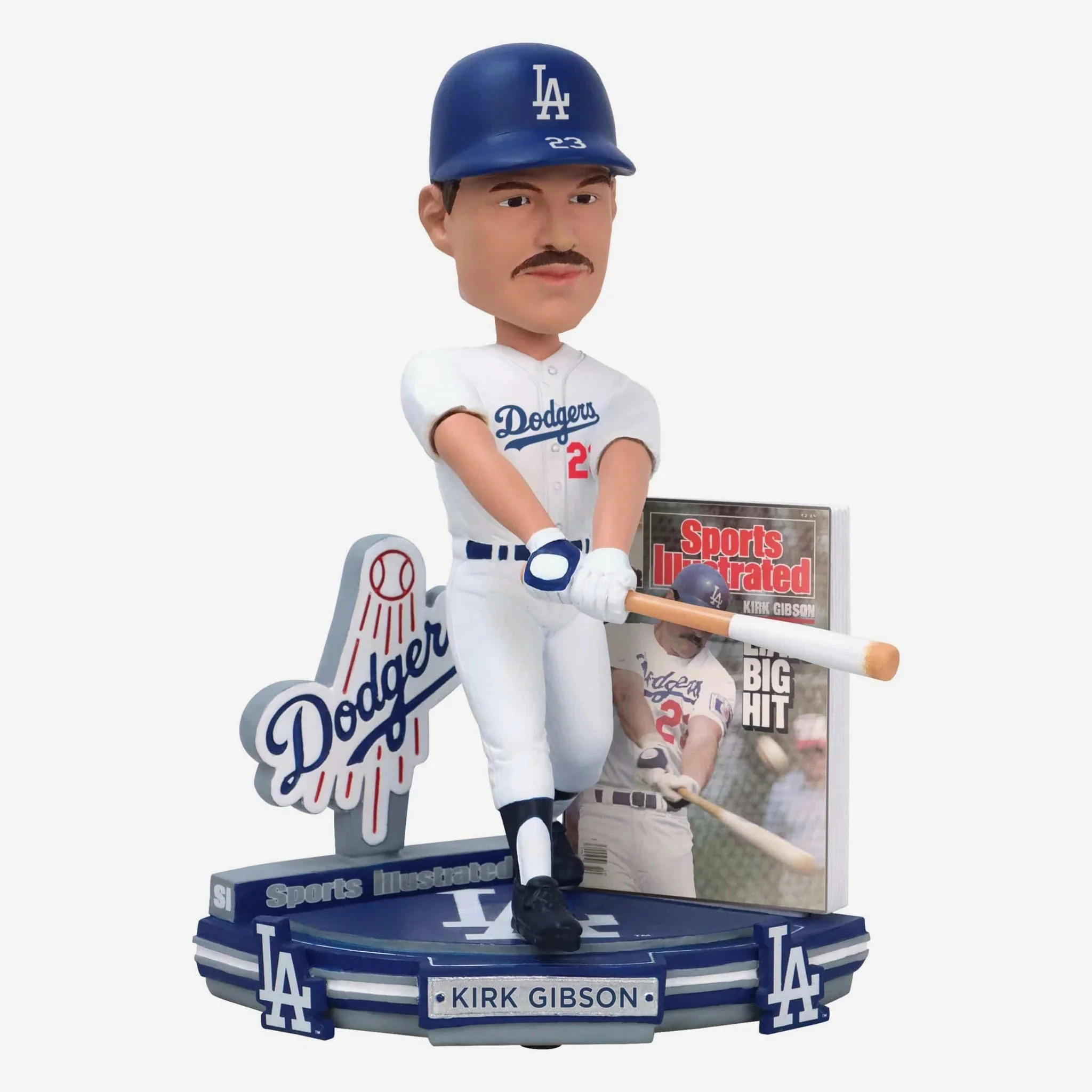 Kirk Gibson Los Angeles Dodgers Sports Illustrated Cover MLB Bobblehead