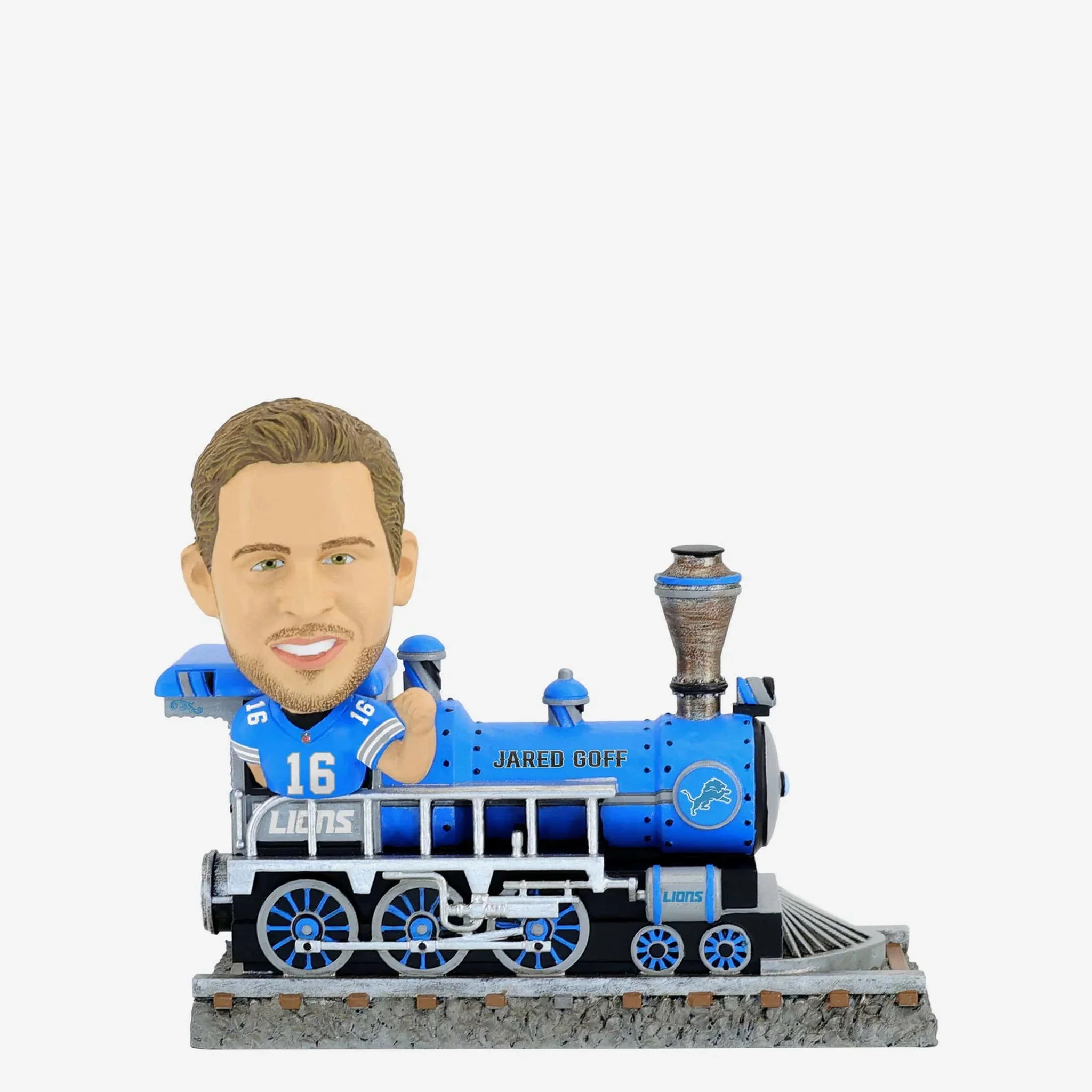 Jared Goff Detroit Lions Express Train NFL Football Bobblehead