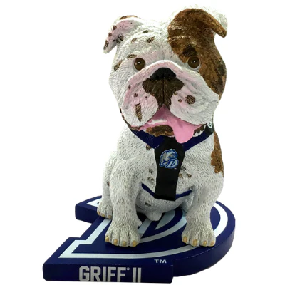 Griff II Drake Bulldogs Live Bulldog Bobbleheads - Image 2