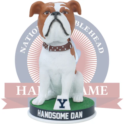 Handsome Dan Yale Bulldogs Live Bulldog Bobblehead