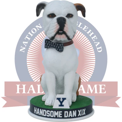 Handsome Dan XIX Yale Bulldogs Live Bulldog Bobblehead