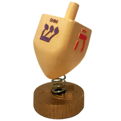 Hanukkah Menorah Dreidel Bobbles - Image 2