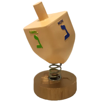 Hanukkah Menorah Dreidel Bobbles - Image 3