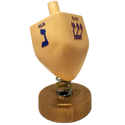 Hanukkah Menorah Dreidel Bobbles - Image 4