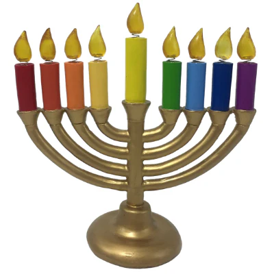 Hanukkah Menorah Dreidel Bobbles - Image 8