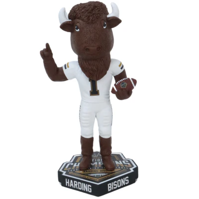 Harding Bisons Buff the Bison Mascot 2023 Division II Football National Champions Bobbleheads - Image 3