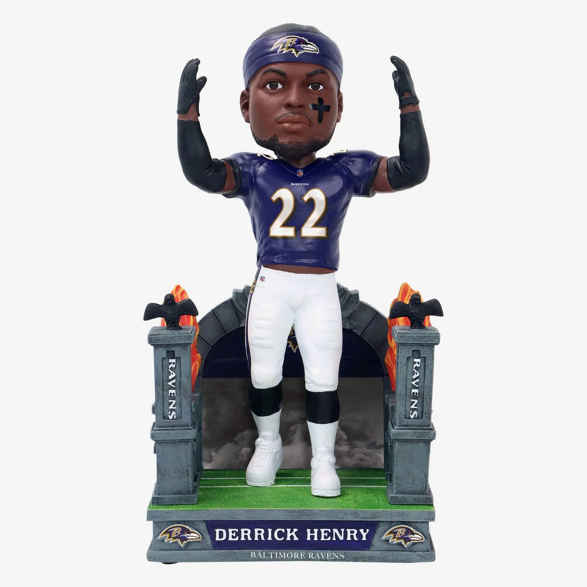 Derrick Henry Baltimore Ravens 2024 Tunnel Entrance NFL Football Bobblehead