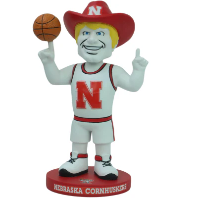 Herbie Husker Nebraska Cornhuskers Basketball Bobblehead (Presale) - Image 2