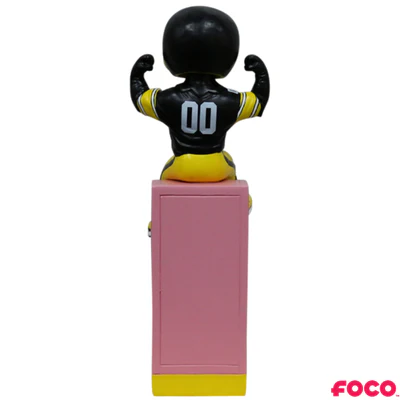 Iowa Hawkeyes Herky the Hawk Pink Locker Bobblehead - Image 2