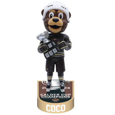 Coco the Bear Hershey Bears Mascot 2024 Calder Cup Champions Bobbleheads - Image 2