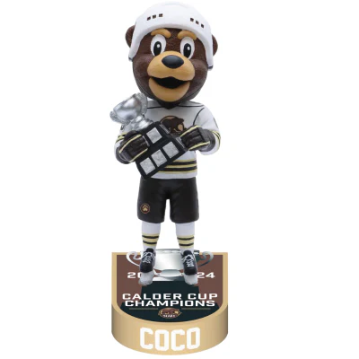 Coco the Bear Hershey Bears Mascot 2024 Calder Cup Champions Bobbleheads - Image 3