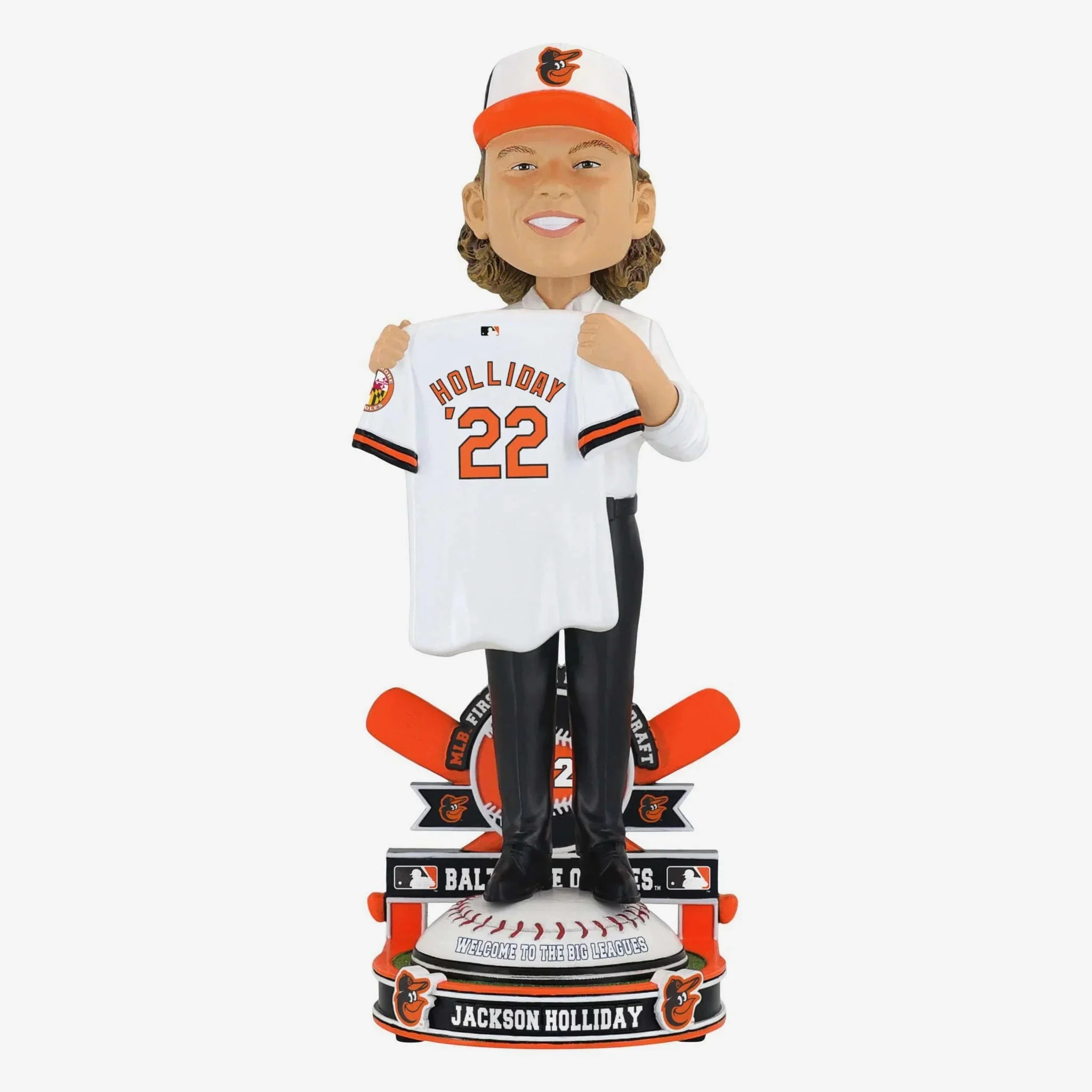 Jackson Holliday Baltimore Orioles 2022 MLB Draft Pick MLB Bobblehead