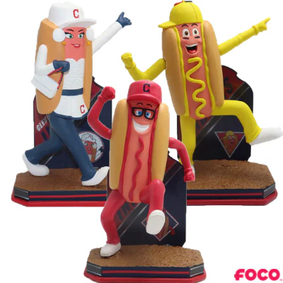 Cleveland Indians Hot Dog Derby Bobbleheads - Image 5