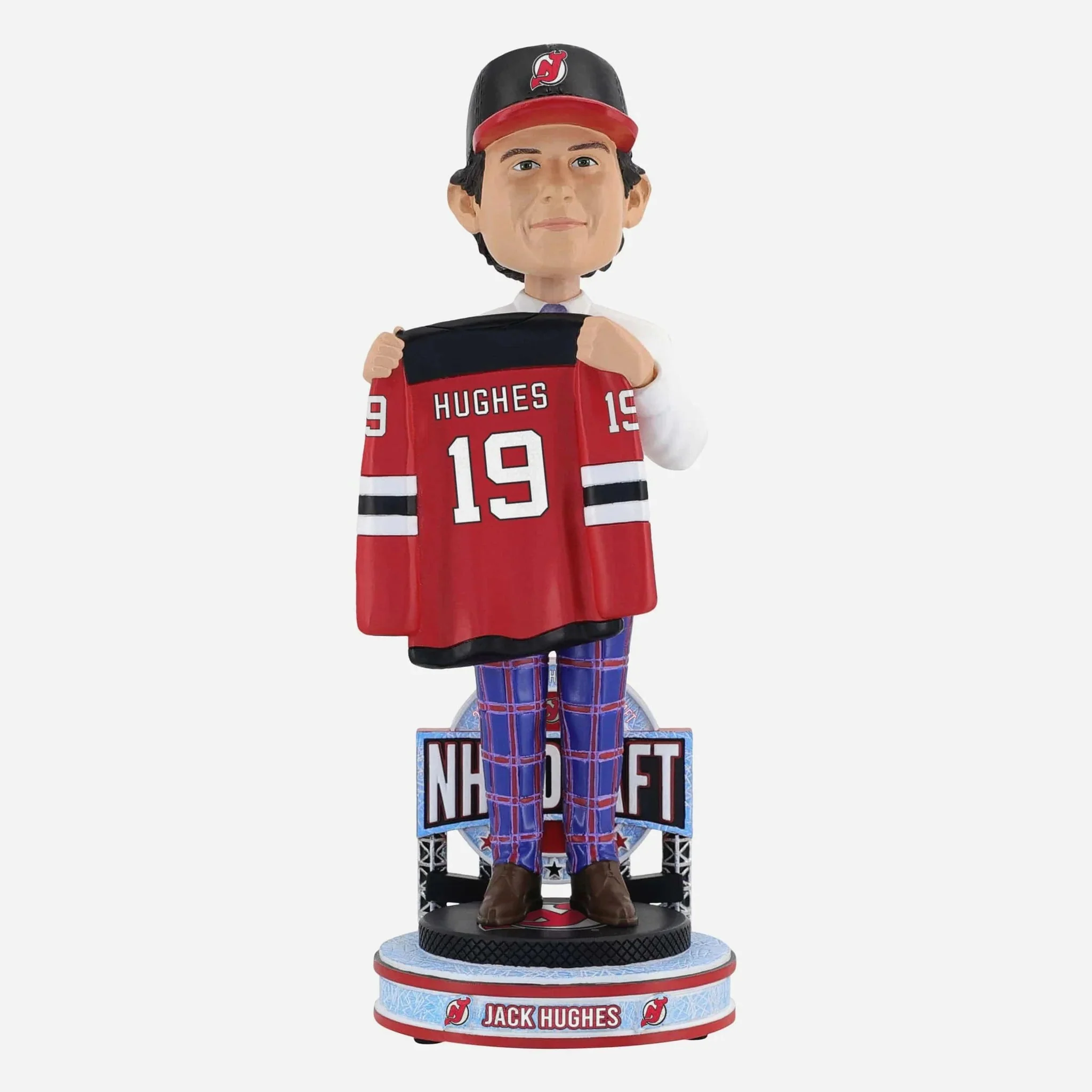 Jack Hughes New Jersey Devils 2019 NHL Draft Pick Bobblehead